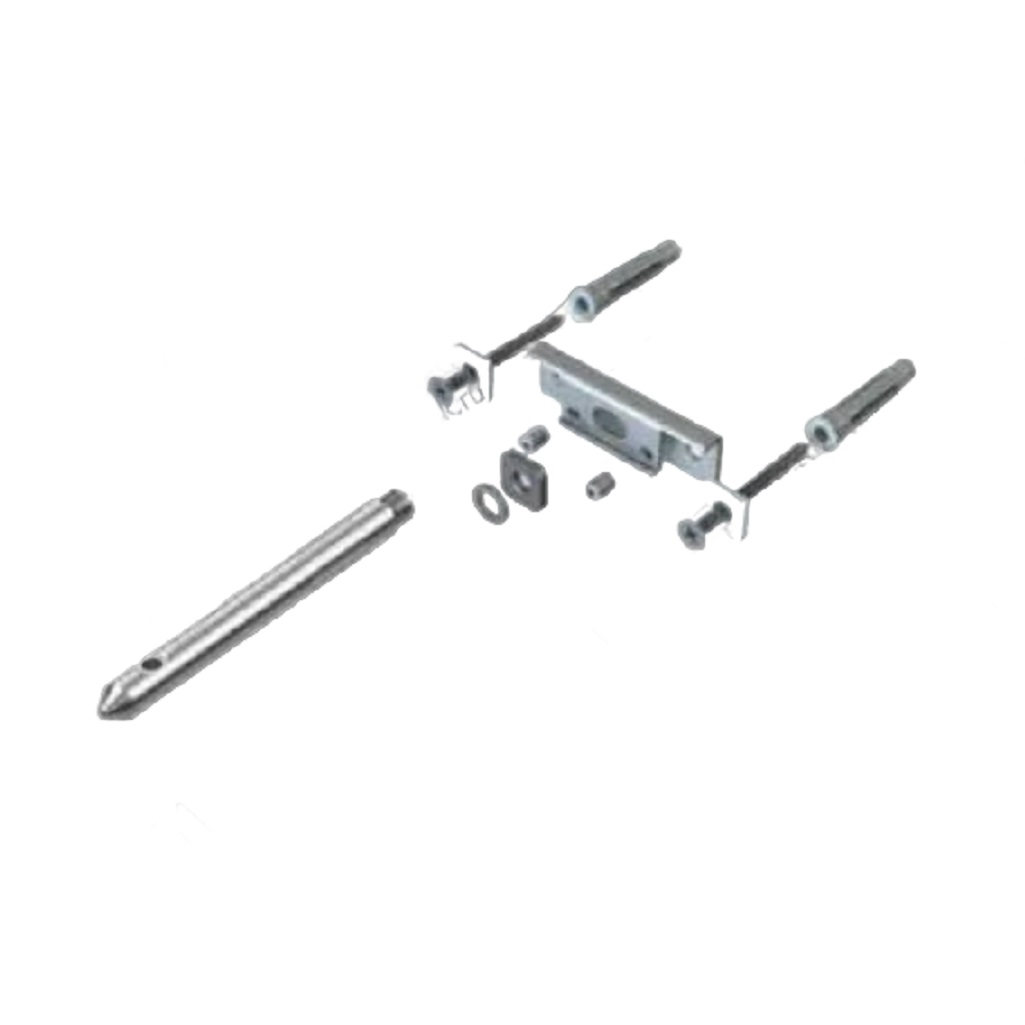 Полкодержатель Mesan скрытого монтажа, регулируемый+крепеж, цинк 103-07-01-403