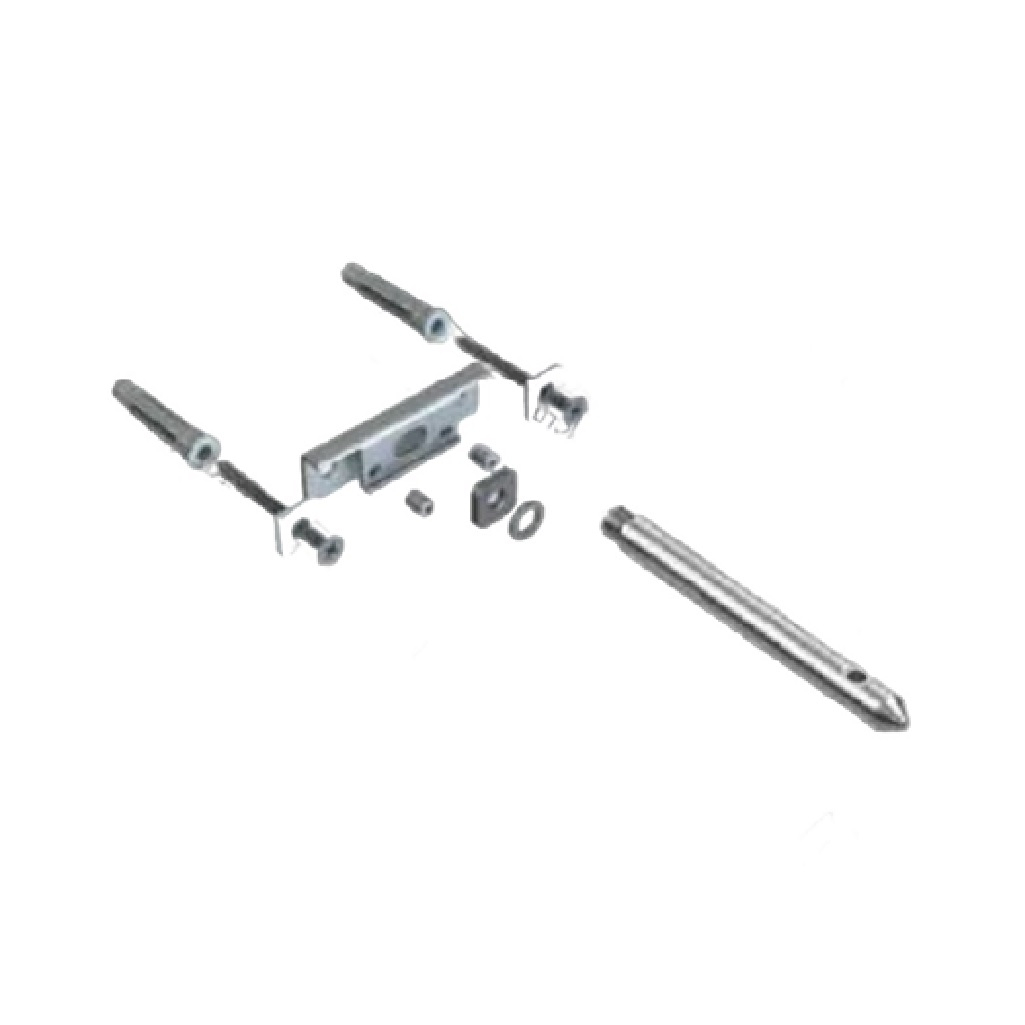 Полкодержатель Mesan скрытого монтажа, регулируемый+крепеж, цинк 103-07-01-403