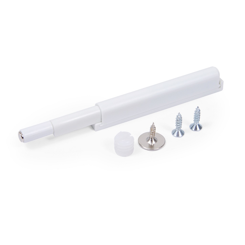 Упор-защелка фасада AMF11/W c толкателем push-to-open и магнитом, белый