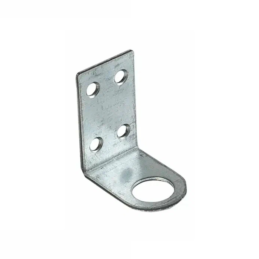 Проушина угловая для навесного замка, серый металлик 30х60 мм