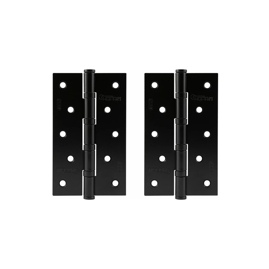 Петля врезная Нора-М универсальная 5-4ВВ FHP-STD 2.5х75х125 мм, чёрная