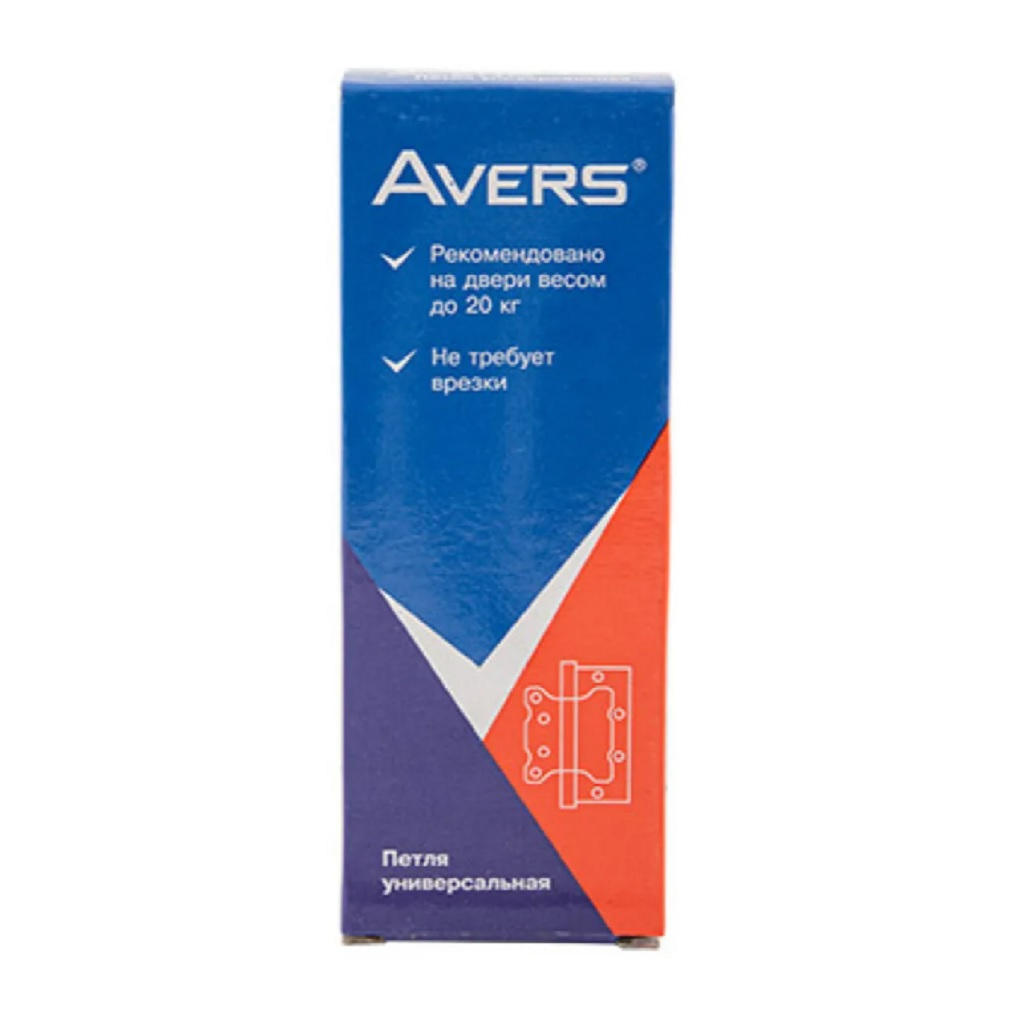 Петля Avers накладная 100х75х2.5-B2-GM, универсальная, для внутренних и наружных дверей