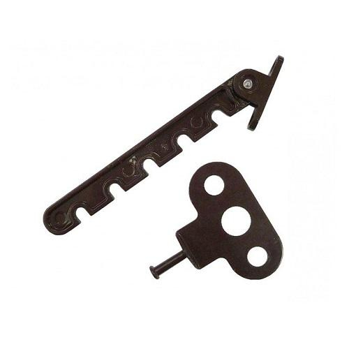 Ограничитель оконный металлический 13 см коричневый