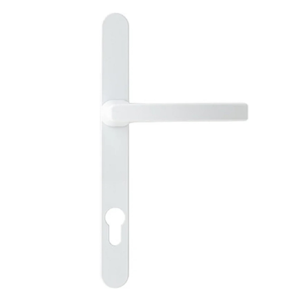 Ручка овальная на планке Apecs HP-92.7105-W для профилей, белая