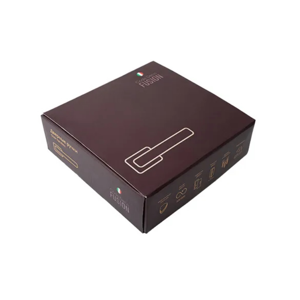 Ручки дверные Code Deco Fusion H-100155-A-BLM, алюминий, черный матовый