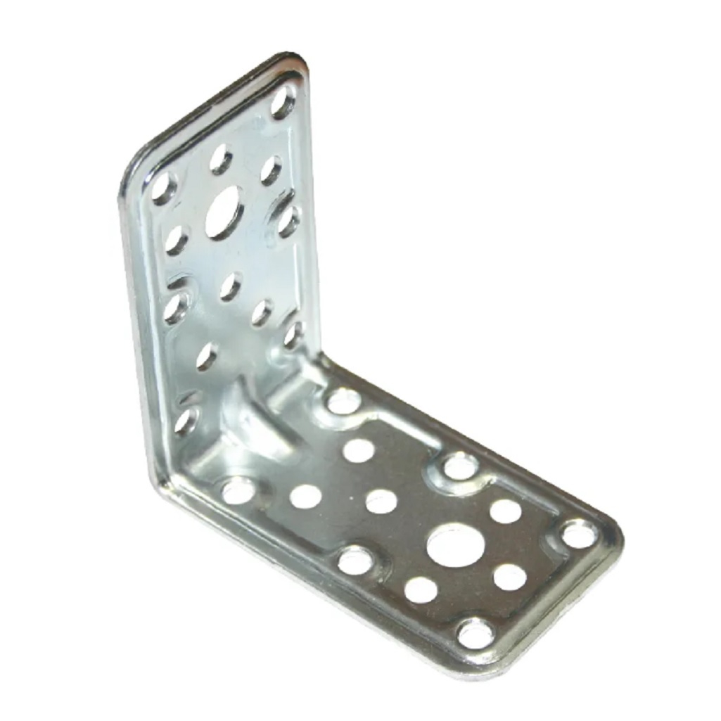 Уголок крепежный 82х82х50х2,0 усиленный, цинк