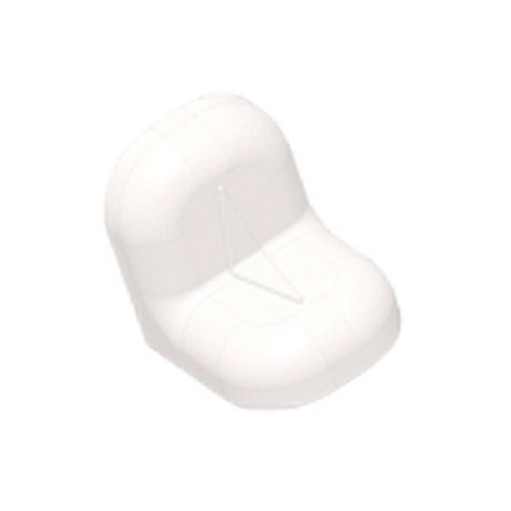 Уголок крепежный c пластиковой крышкой, антикоррозийное покрытие, белый 16х20х20 мм