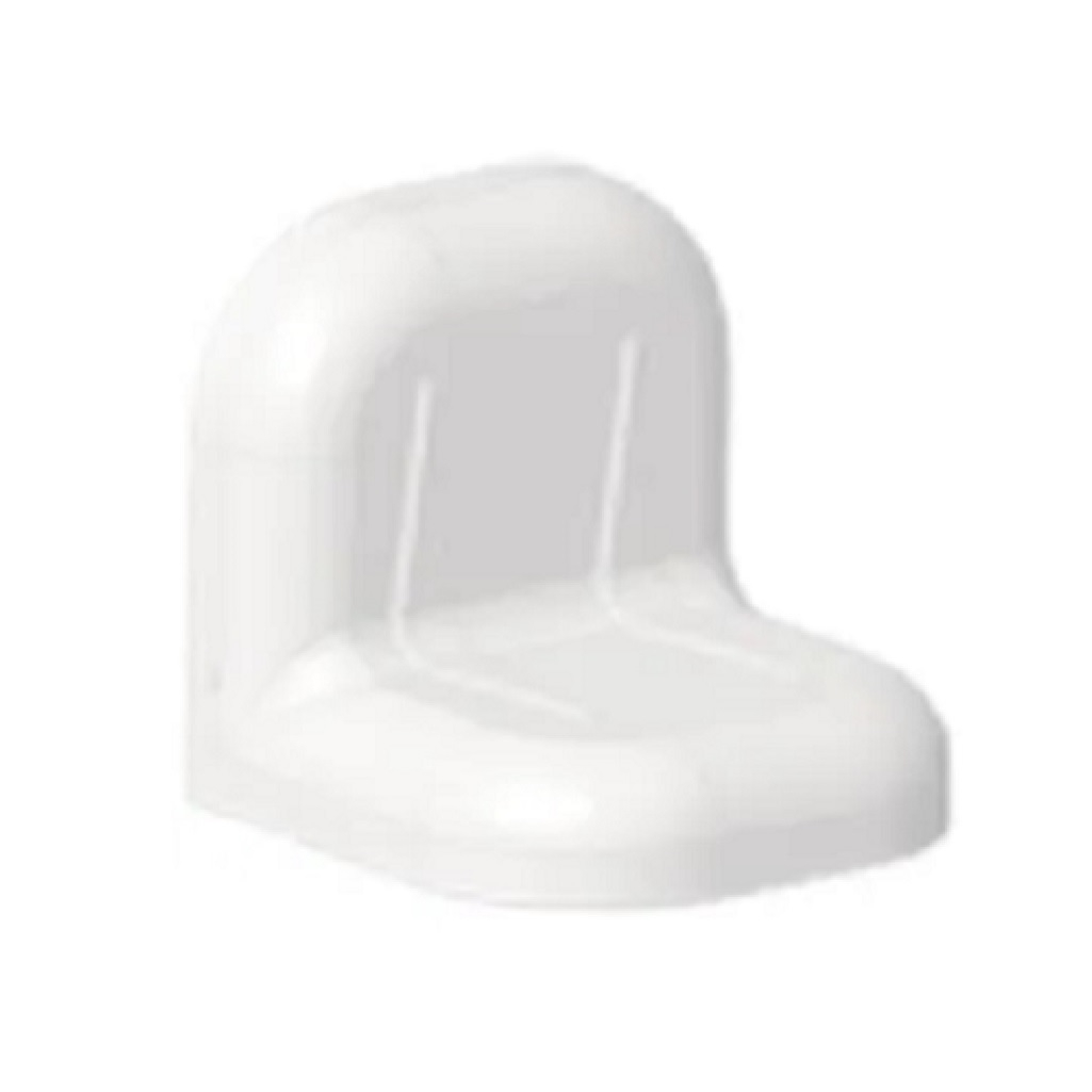 Уголок крепежный c пластиковой крышкой, антикоррозийное покрытие, белый 24х24х25 мм