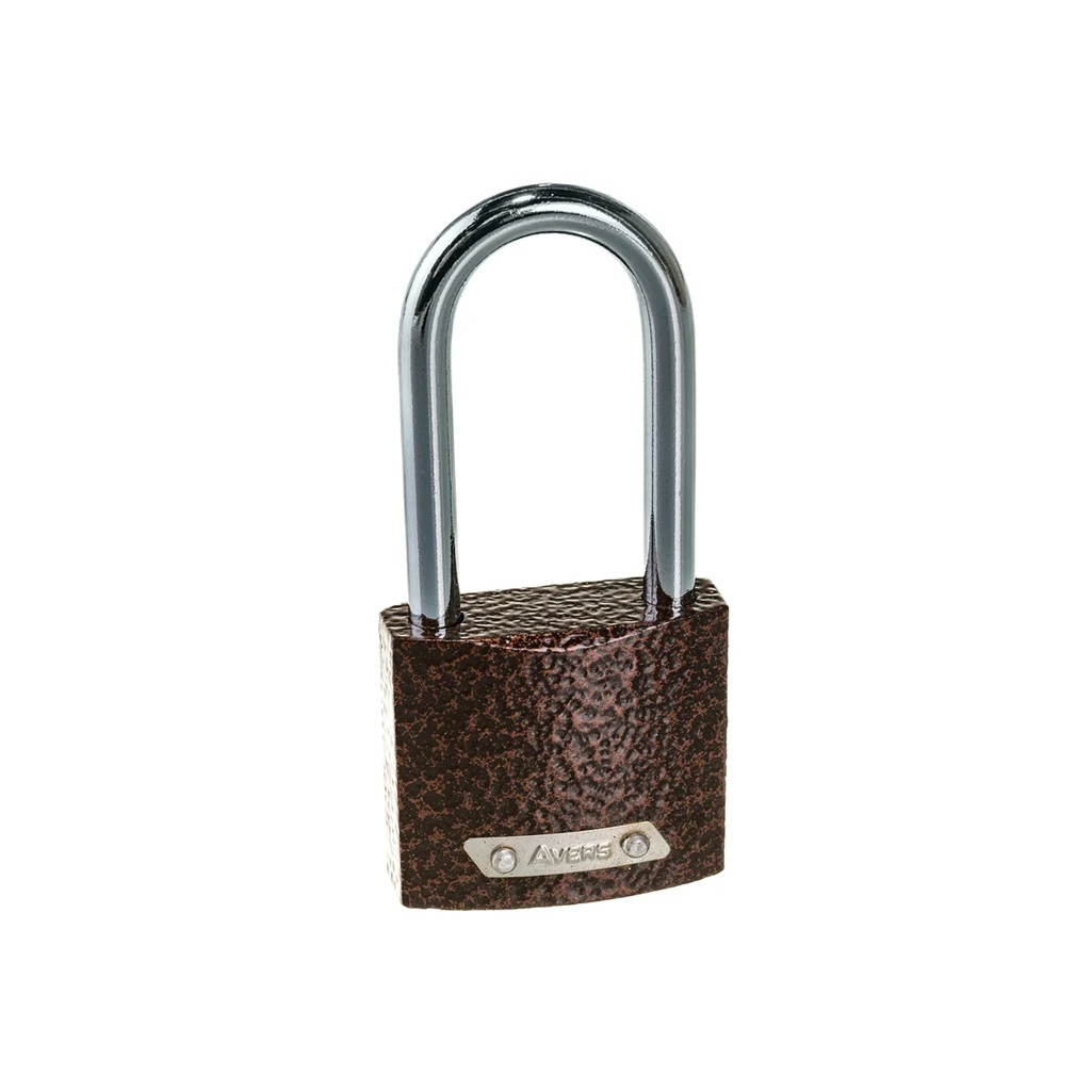 Замок навесной Avers PD-01-38-L, цилиндровый, коричневый 011049