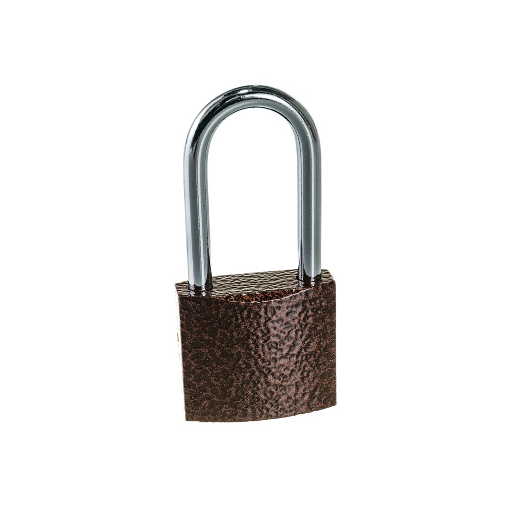 Замок навесной Avers PD-01-38-L, цилиндровый, коричневый 011049