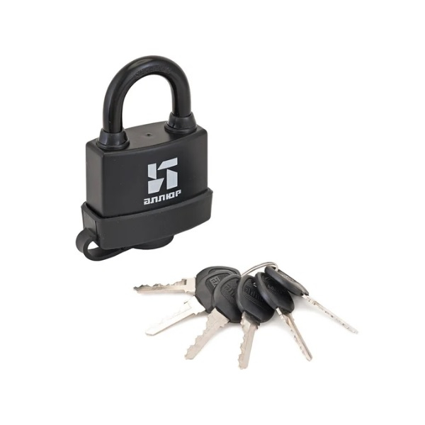 Замок навесной Аллюр ВС1Ч-374П всепогодный, 6 ключей, d6.5 мм 6775