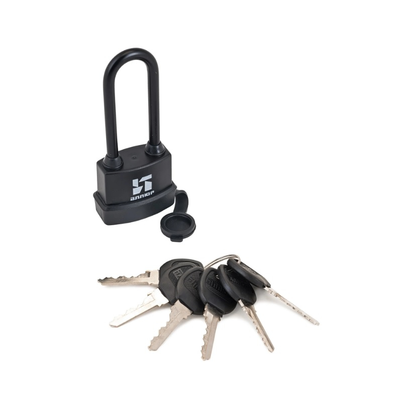 Замок навесной Аллюр ВС1Ч-375ПД всепогодный, 6 ключей, d8.5 мм 7831