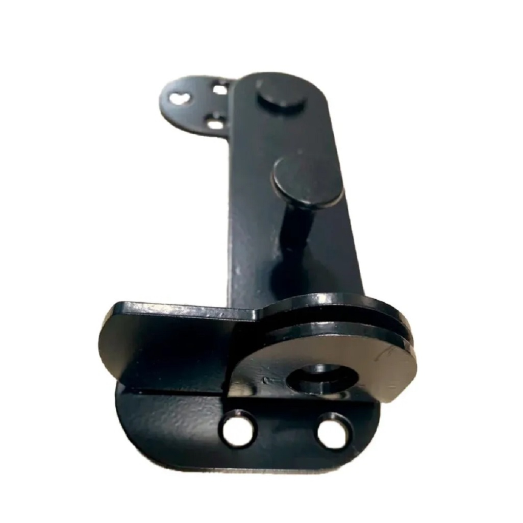 Щеколда перекидная для калиток, металлическая, малая №8, черный 