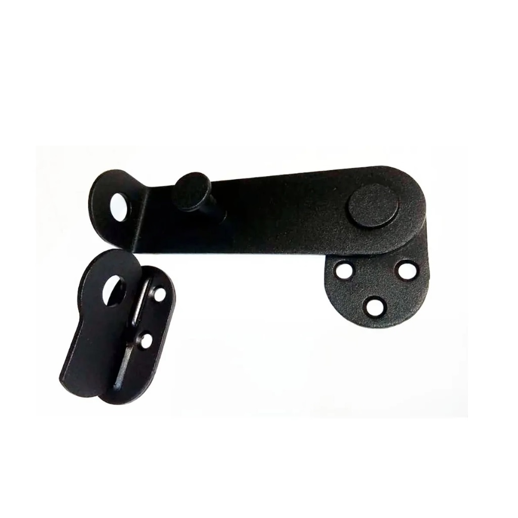 Щеколда перекидная для калиток, металлическая, малая №8, черный 