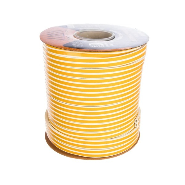 Уплотнитель TECH-TOP промышленный самоклеящийся, D-профиль, белый, 9х8 мм 53924