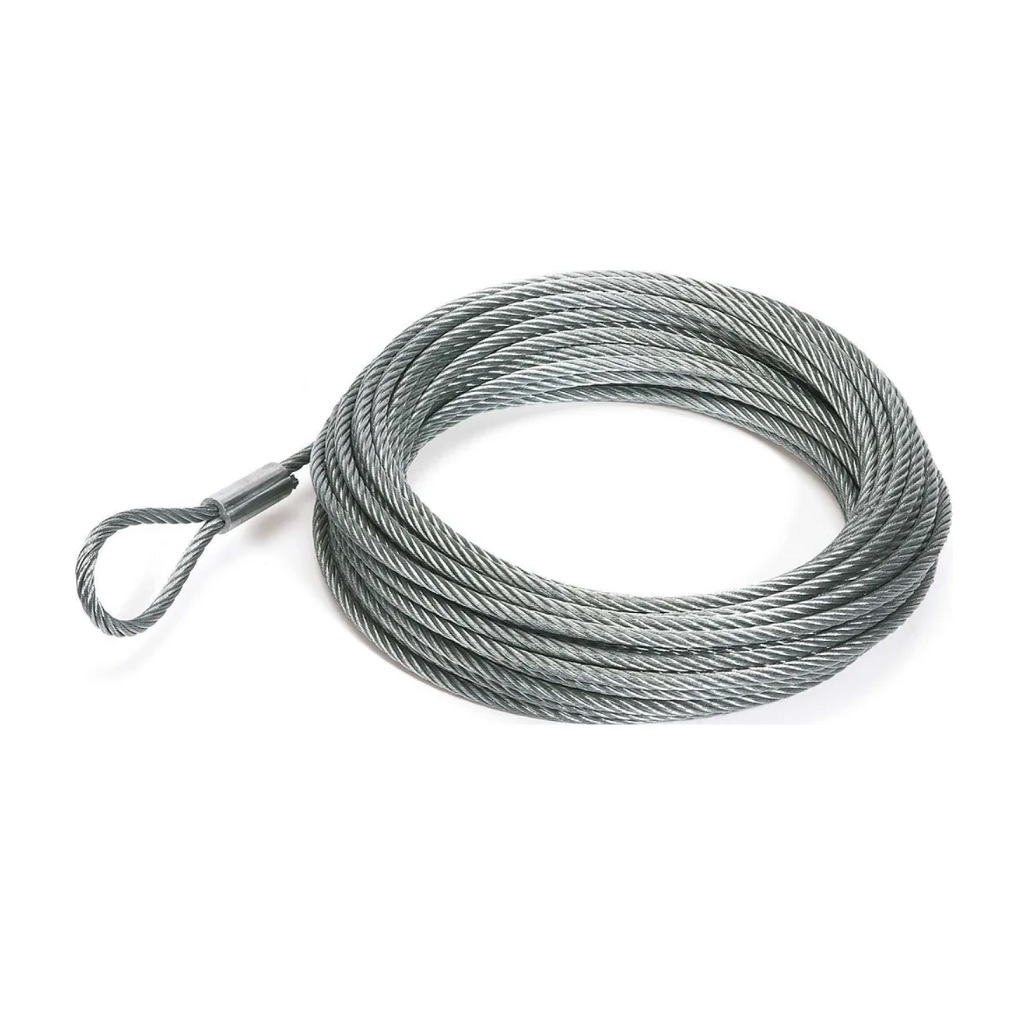 Трос стальной оцинкованный d-4 мм, строение - 6х7, разрывная нагрузка до 795кгс