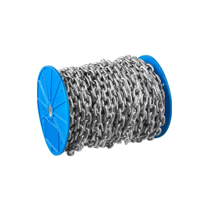 Цепь 4 мм DIN 766 короткое звено, разрывная нагрузка 600 кгс ут-00001005/4-304050-04