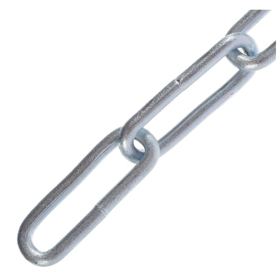 Цепь 4 мм AISI 304 длинное звено, нержавеющая сталь