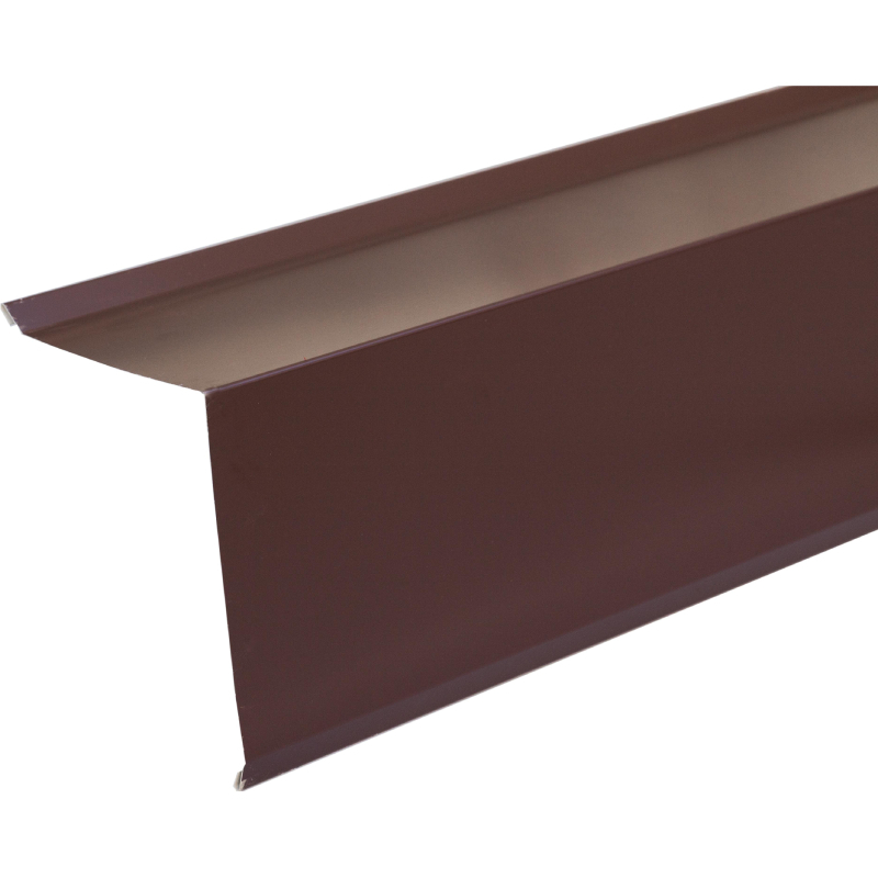 Планка торцевая коричневая 2 м