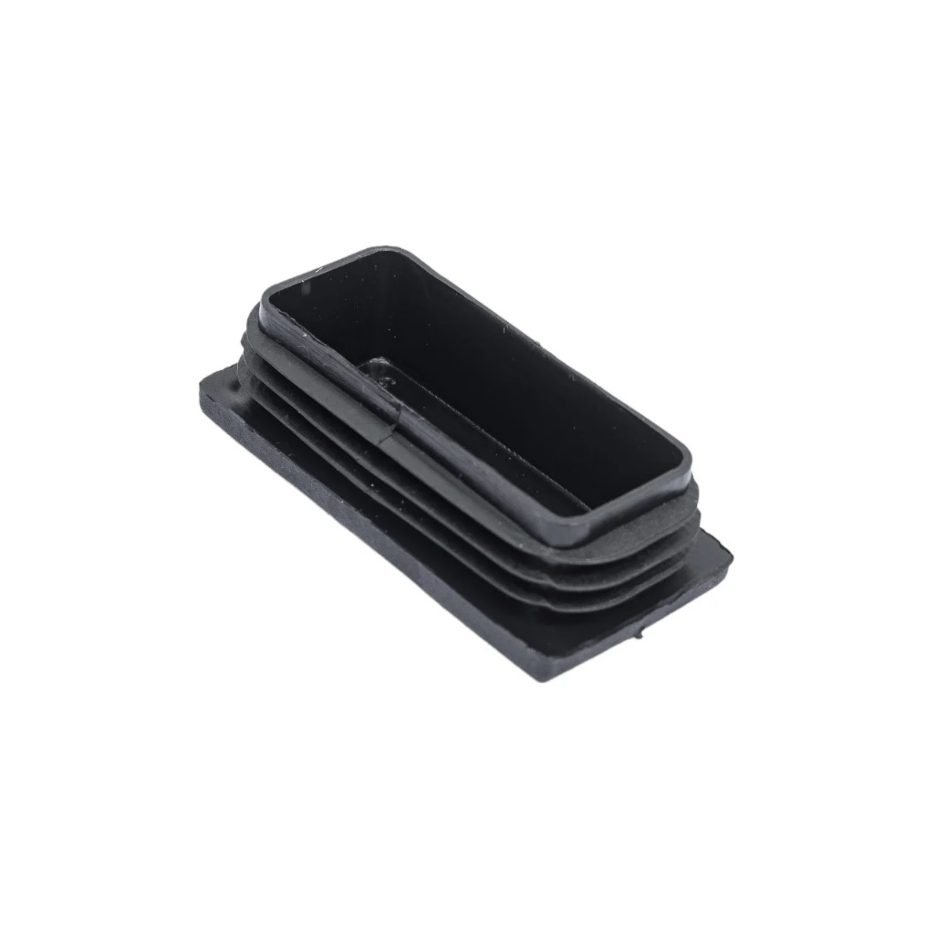 Заглушка ПВХ 60х30 мм, для столбов ограждений и опор металлических конструкций, черный