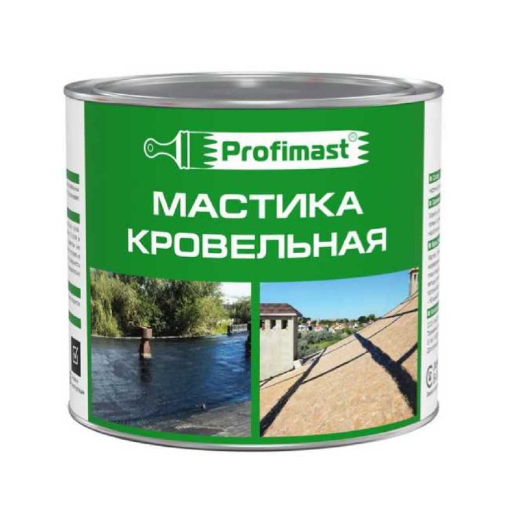 Мастика Profimast битумная, кровельная, гербицидная добавка, 2 л, 1.8 кг
