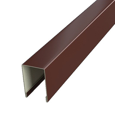 Планка заборная S-12 мм L-2 м коричневая