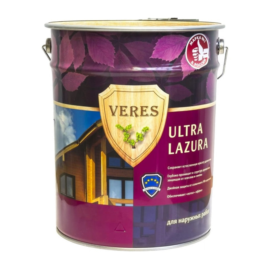 Антисептик VERES Ультра Лазурь №19 дуб, 9 л