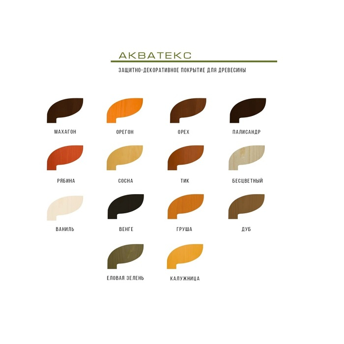 Защитно-декоративное покрытие для дерева Акватекс 2 в 1 полуматовое палисандр 0,8 л