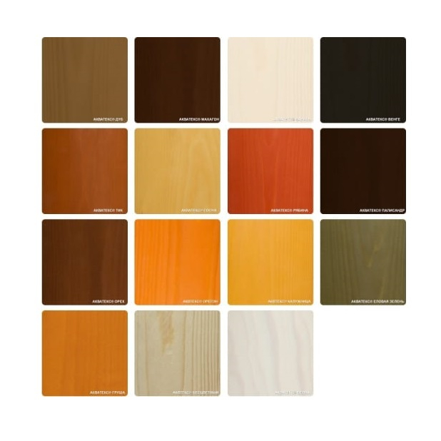 Защитно-декоративное покрытие для дерева Акватекс 2 в 1 полуматовое Палисандр 2.7 л