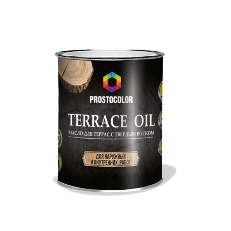 Масло Prostocolor Terrace Oil для террас с твердым воском, Графит, 0.75 л