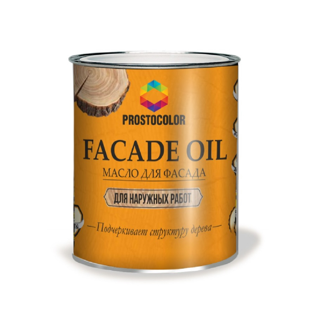 Масло Prostocolor Facade Oil для фасада, для наружных работ, бесцветное, 0.75 л