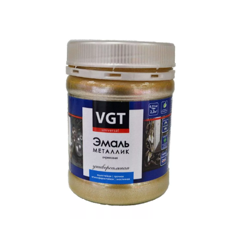 Эмаль VGT ВД-АК-1179 Металлик 0,23 кг золото