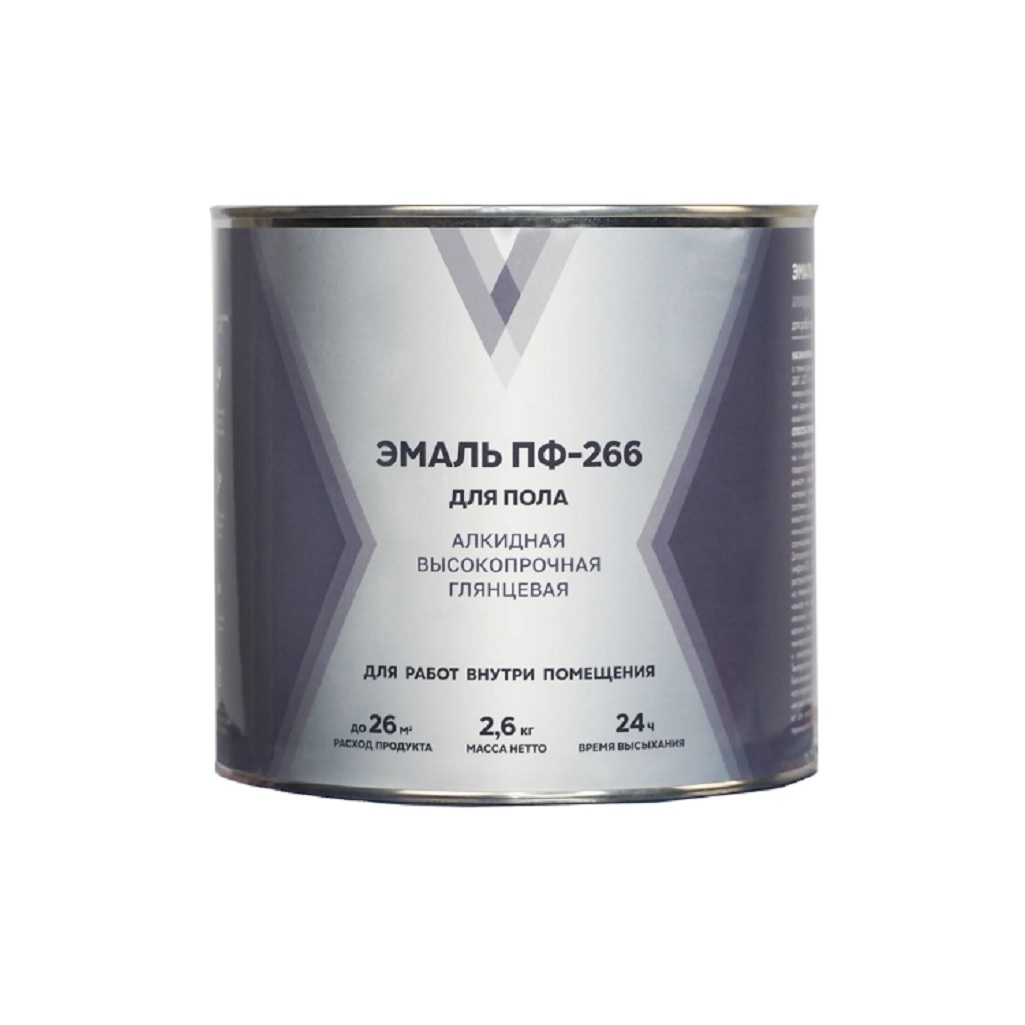 Эмаль ПФ-266 Новоколор для пола, глянцевая, алкидная, высокопрочная, гладкая, светлый орех 2.6 кг
