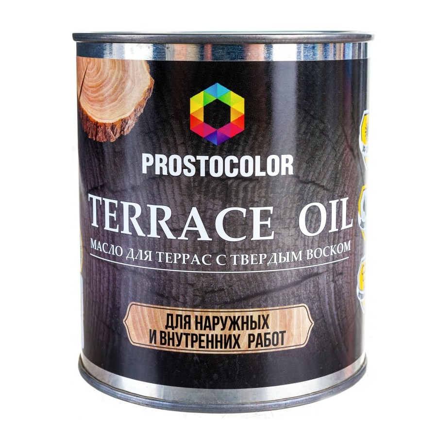 Масло Prostocolor Terrace Oil для террас с твердым воском, Бесцветное, 0.75 л