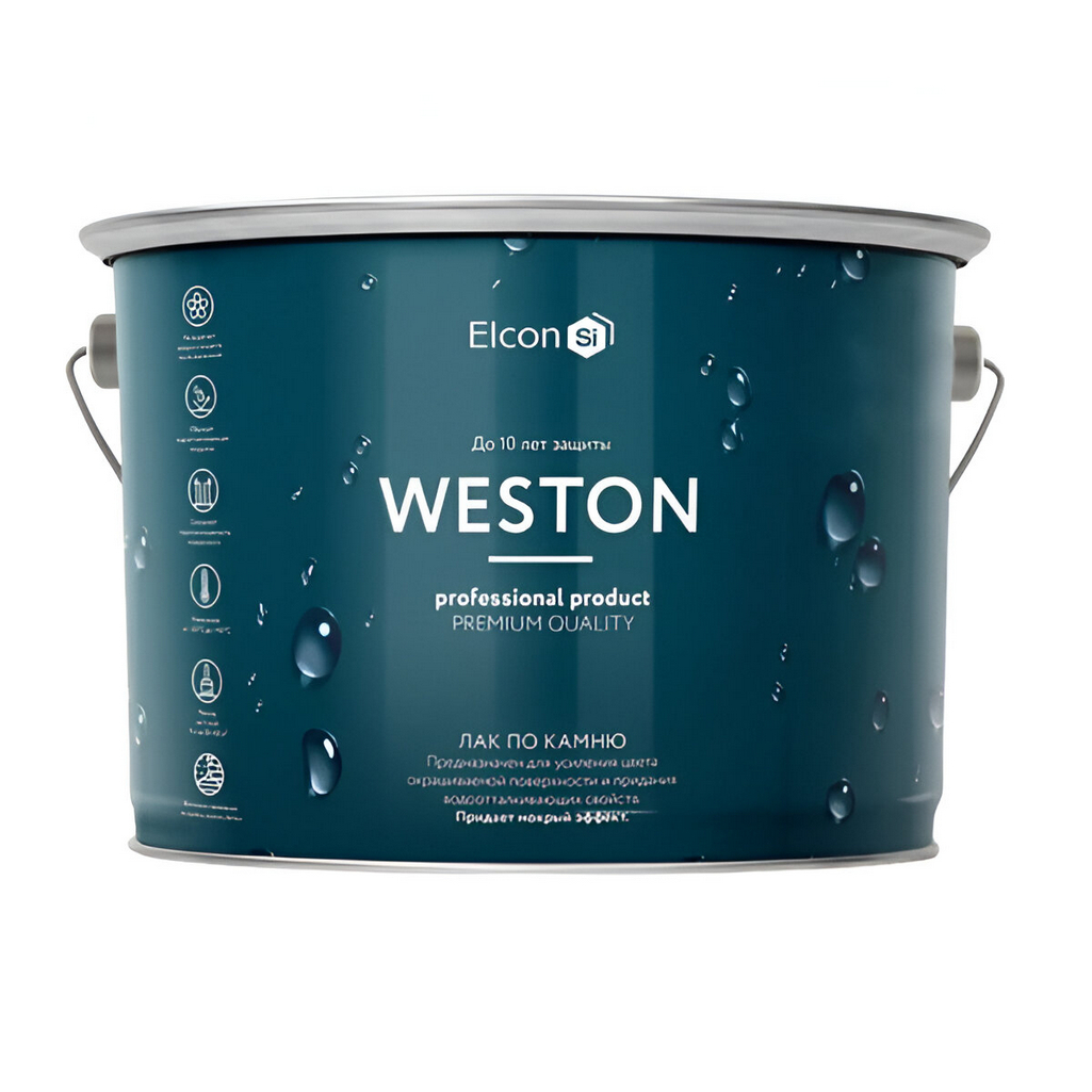 Лак Elcon Weston по камню, для внутренних и наружных работ полуглянцевый бесцветный 2 л