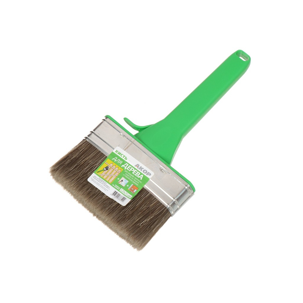 Кисть Акор для дерева, смешанная щетина 120х25 мм