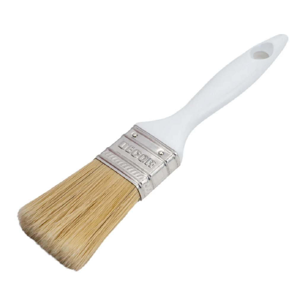 Кисть Decor Standard универсальная, 35х15 мм, светлая смешанная щетина, пластиковая ручка