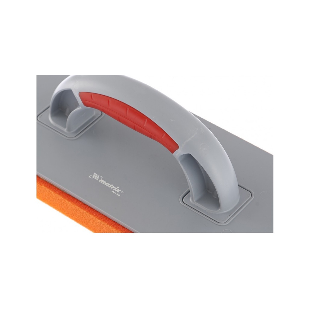 Терка Matrix пластмассовая, гидрогубчатое покрытие 20 мм, 270x130 мм, двухкомпонентная ручка, 86806