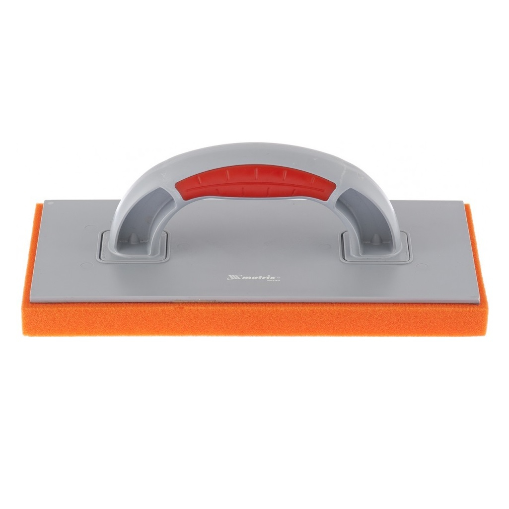 Терка Matrix пластмассовая, гидрогубчатое покрытие 20 мм, 270x130 мм, двухкомпонентная ручка, 86806