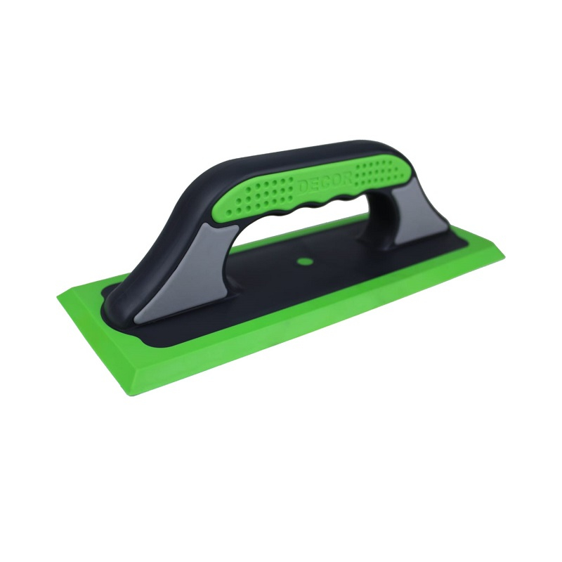 Терка DECOR 3К жёсткая зелёная резина 260мм*100мм 570-002