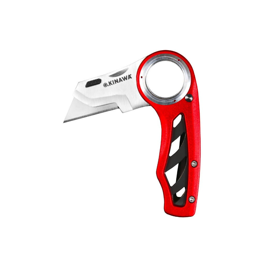 Нож складной Okinawa 2480, 3 положения фиксации, трапециевидное лезвие, в комплекте 5 лезвий