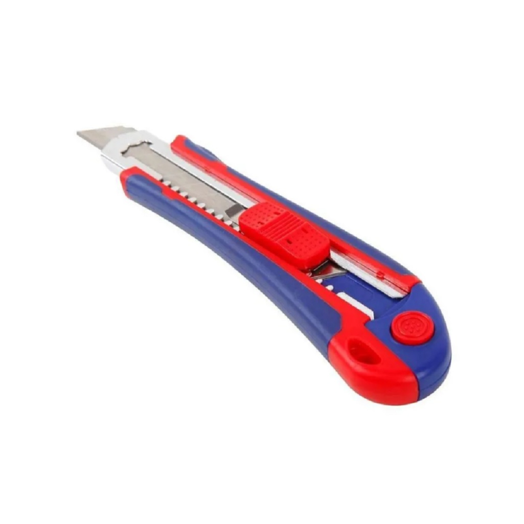 Нож универсальный Workpro WP212011 18 мм, эргономичная рукоятка, быстрая замена лезвия