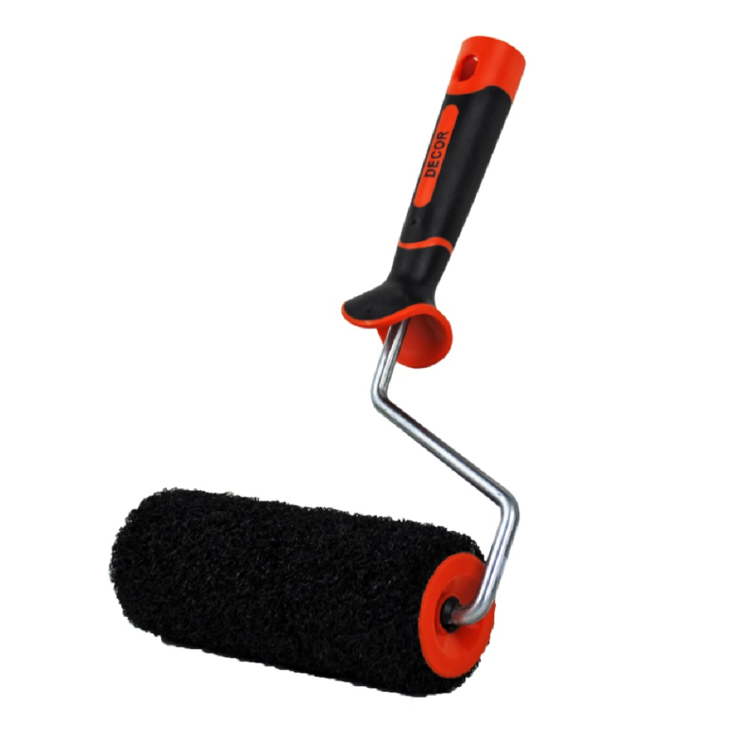 Валик Decor 550-9180 для нанесения шпаклевки, ролик 180 мм, ворс резина 10 мм