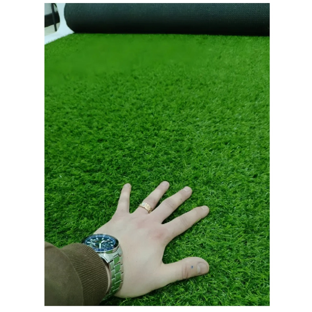 Трава искусственная, высота ворса 20 мм 1х2 м, не требует полива и стрижки, антистатическое покрытие