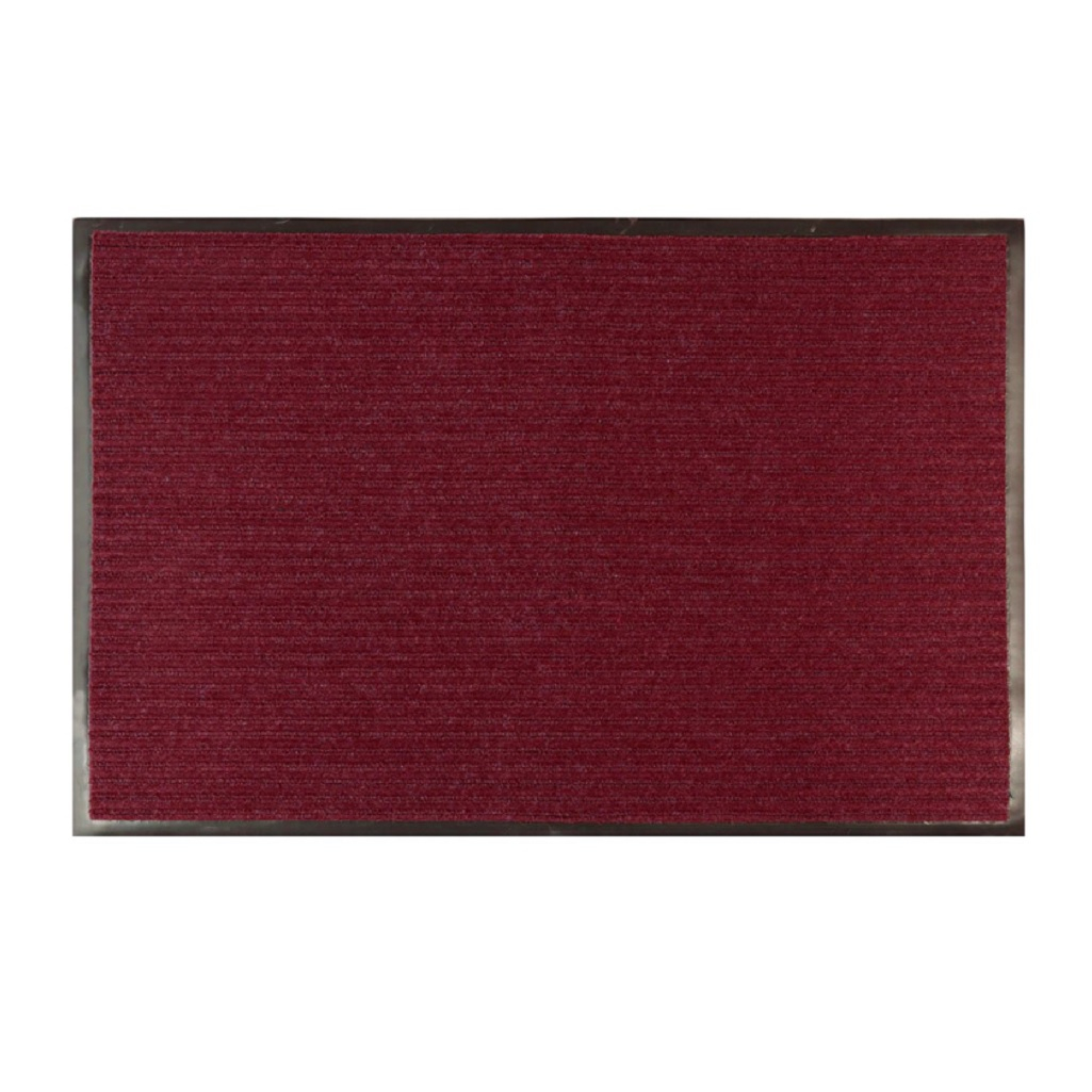 Коврик ComeForte Уют классик, грязезащитный, резина, бордовый 60х90 см
