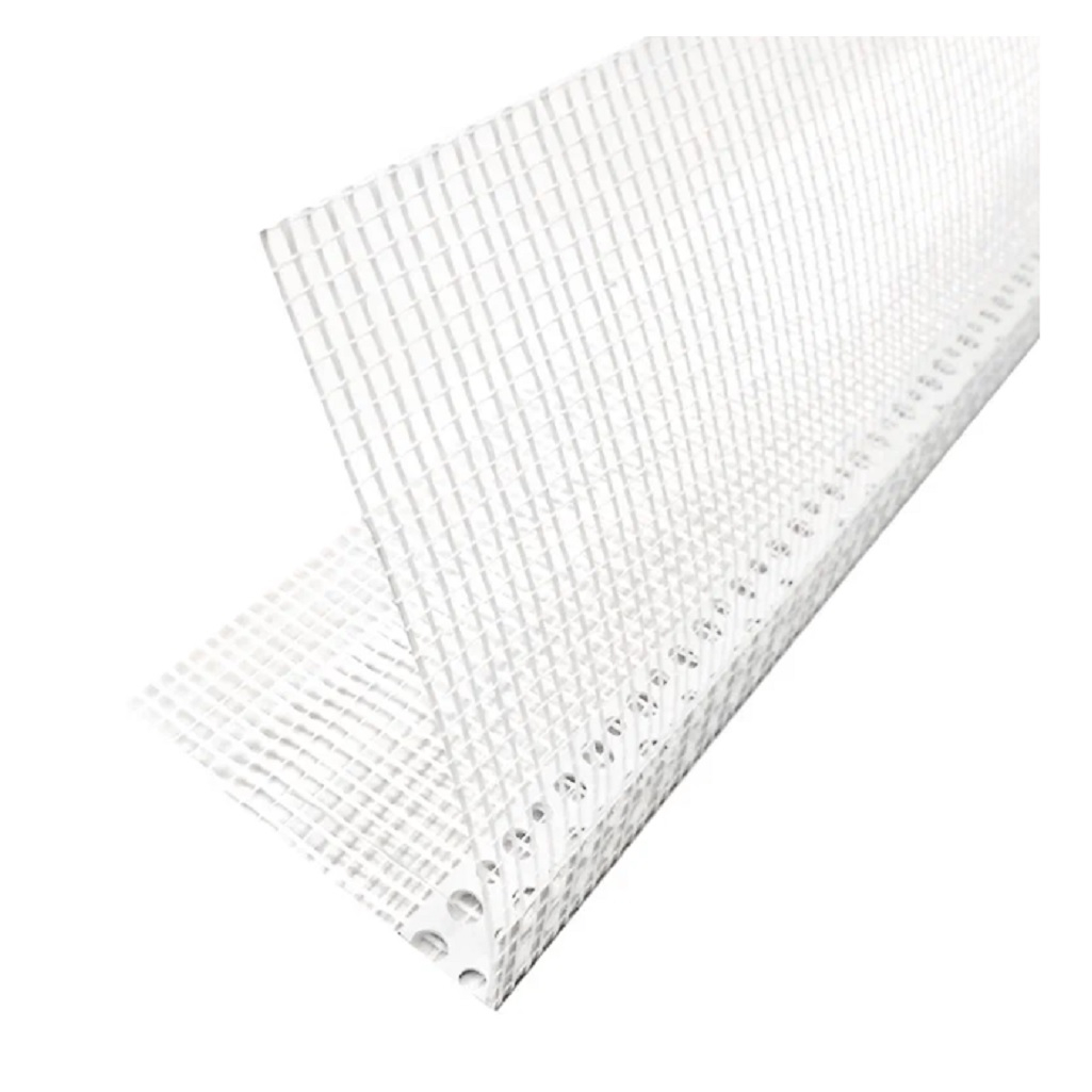 Уголок ПВХ штукатурный с сеткой для внутренних и наружных работ 100х150х2500 мм