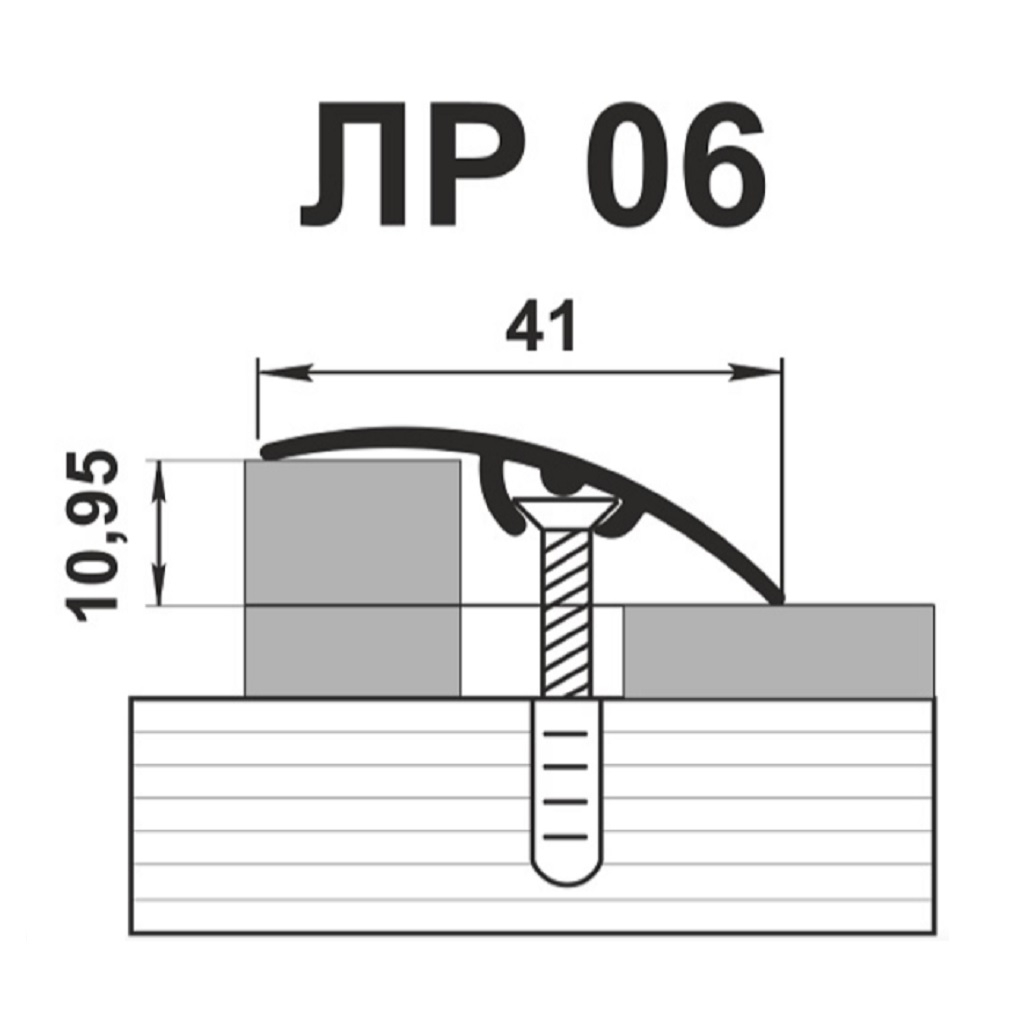 Профиль угловой Лука ЛУ 06.900.4050 ламинированный, Дуб винтаж графит