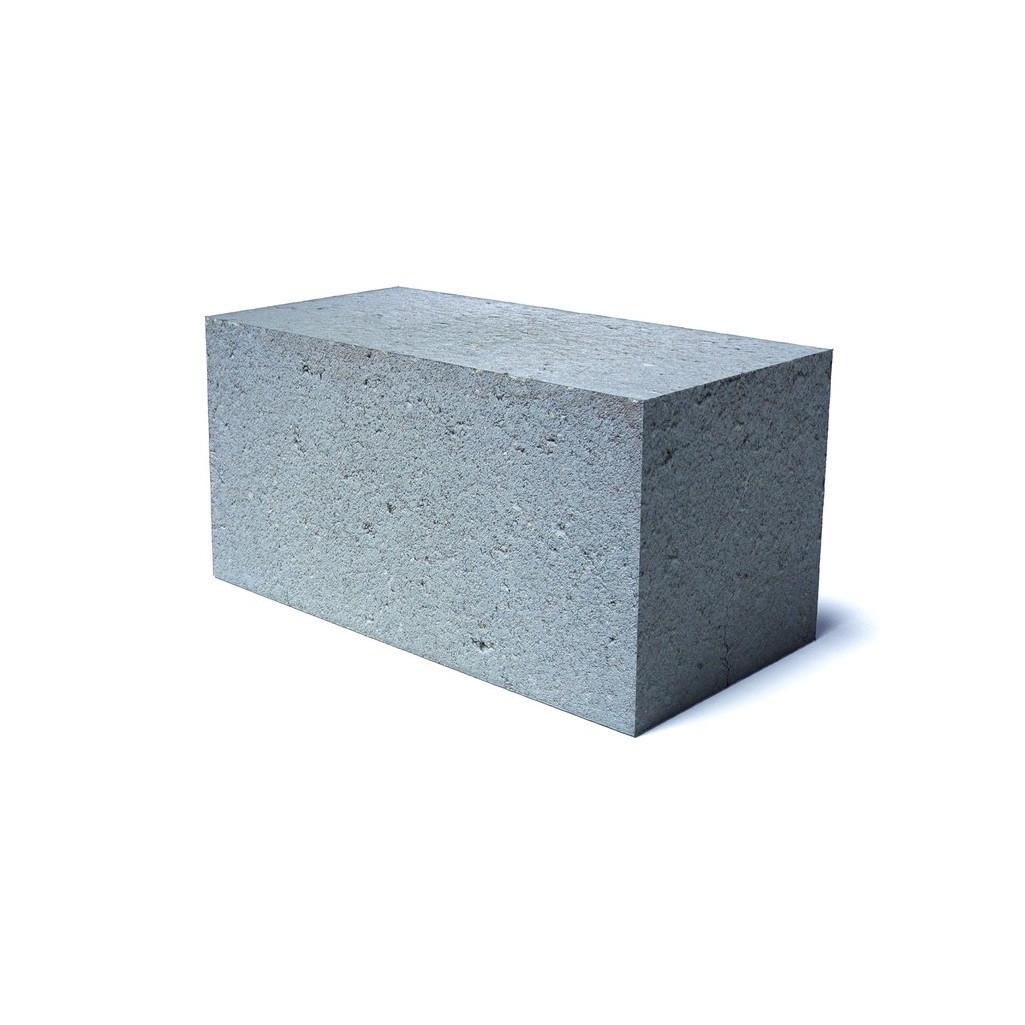 Блоки пескоцементные монолитные 18x18x39 см, 30 кг, для фундамента