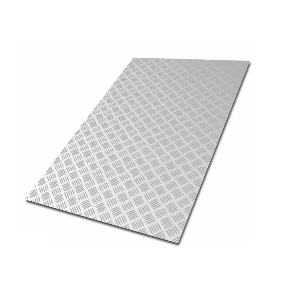 Лист Алюминиевый рифленый Квинтет Амг2Нр, размер 1,5х1200х3000 мм