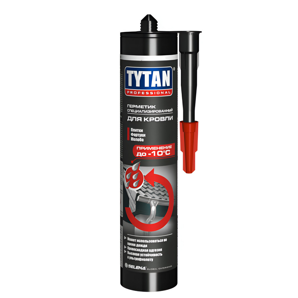 Герметик каучуковый Tytan Professional для кровли, красный, 310 мл